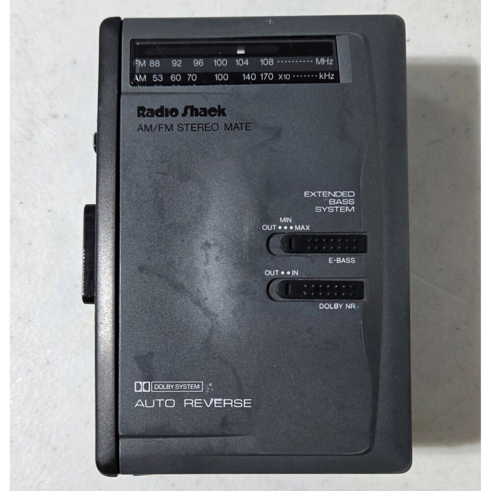 Vintage Radio Shack AM/FM Stereo Mate Cassette SCP-49 Model 14-1089 READ